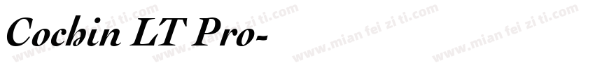 Cochin LT Pro字体转换